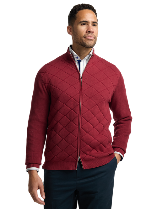 High Neck Full Zip Mock Neck Sweater With Zipper Xysaqa Men's Fall