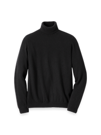 Cashmere Turtleneck Sweater - Black