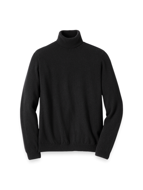 Cashmere Turtleneck Sweater - Black – Paul Fredrick