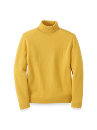 Cashmere Turtleneck Sweater - Gold