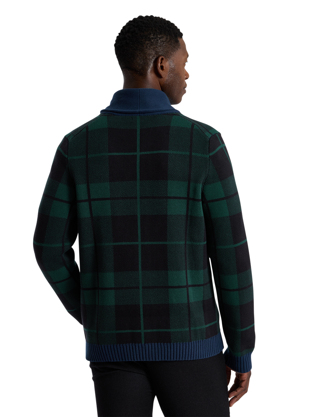 Alternate Shot of Men's navy multi  Knitwear  - 3