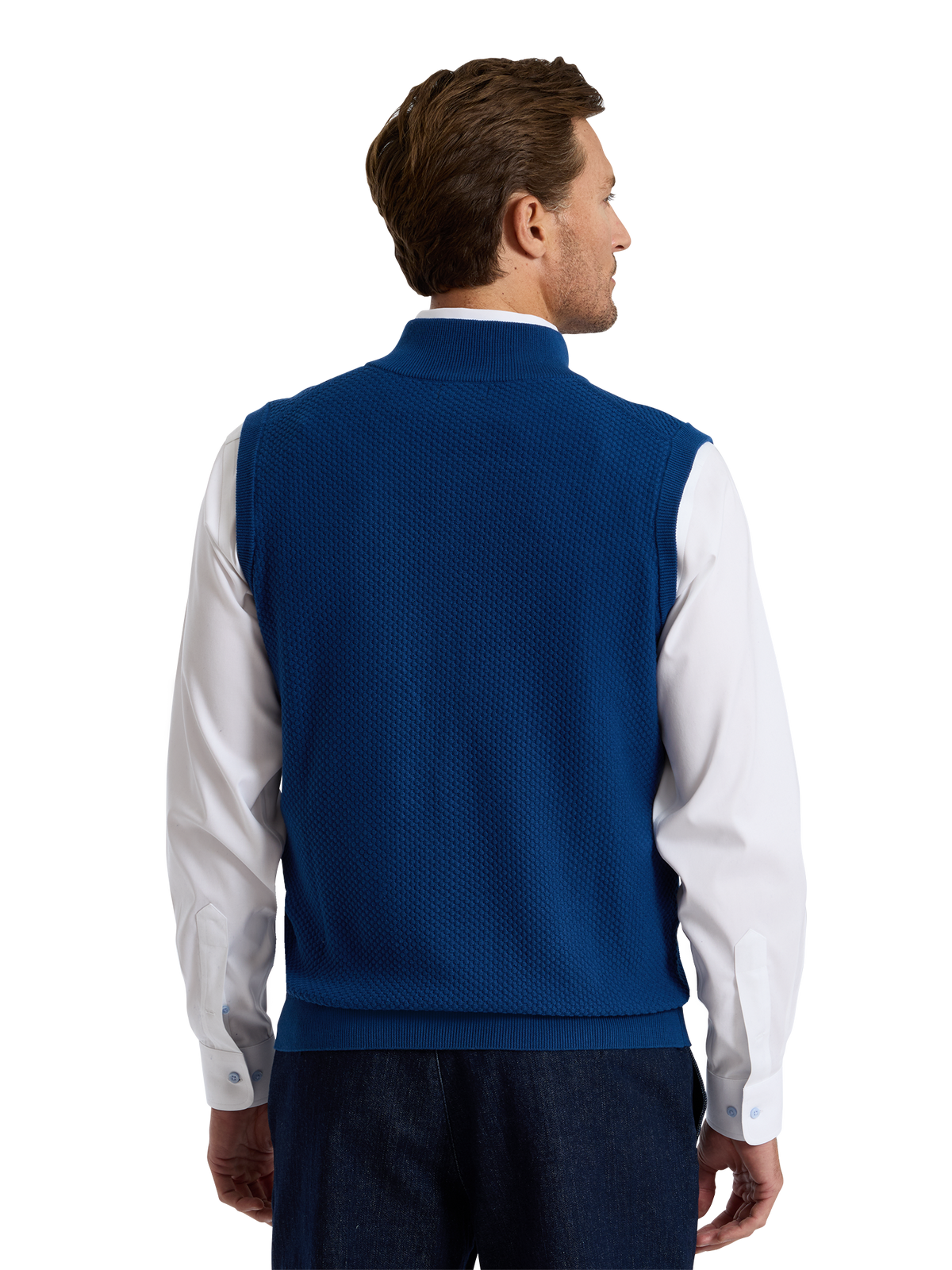 Alternate Shot of Men's navy  Knitwear  - 3