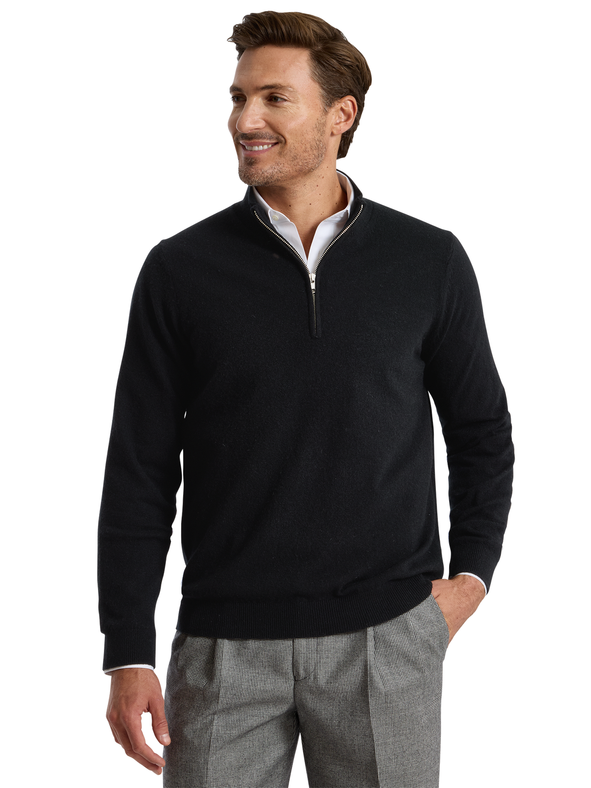 Alternate Shot of Men's black  Knitwear 