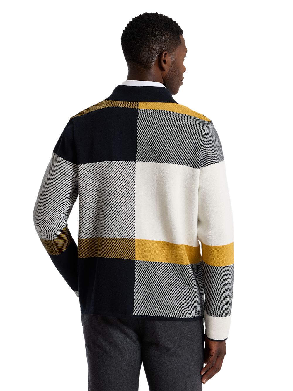 Alternate Shot of Men's black  Knitwear  - 3