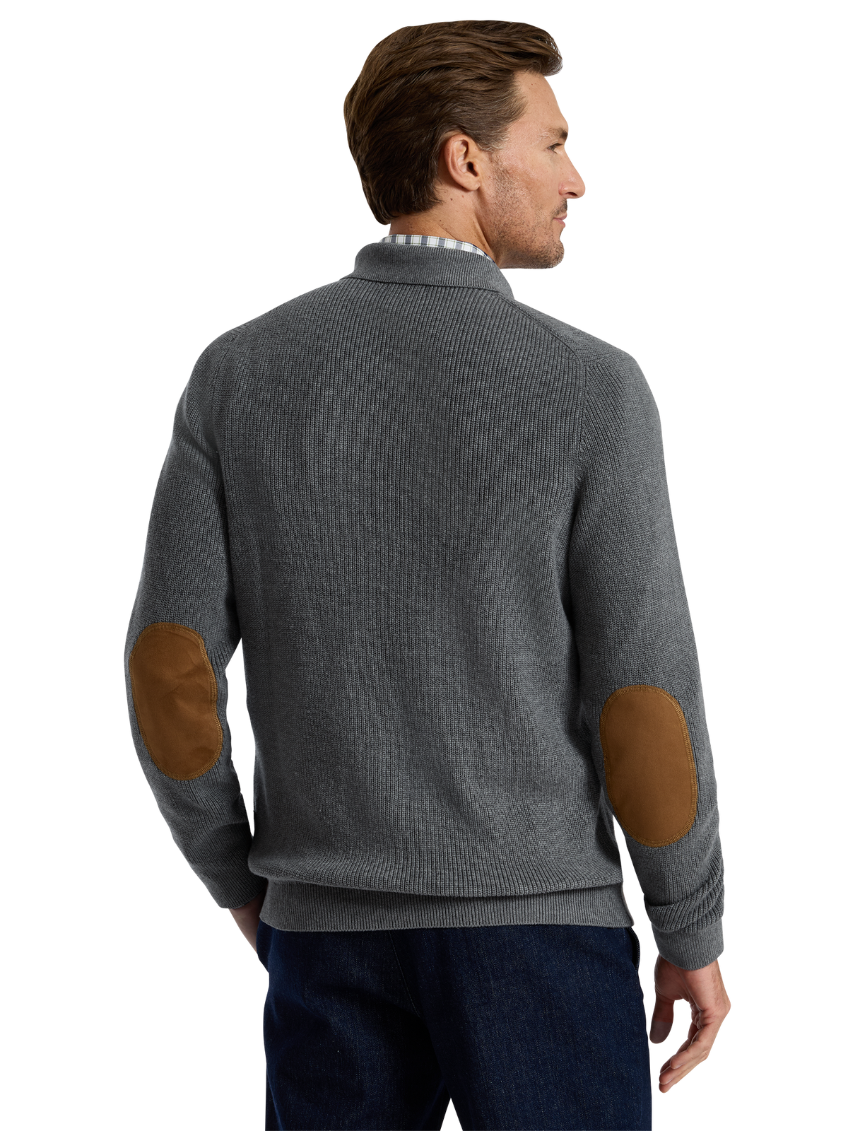 Alternate Shot of Men's grey  Knitwear  - 3