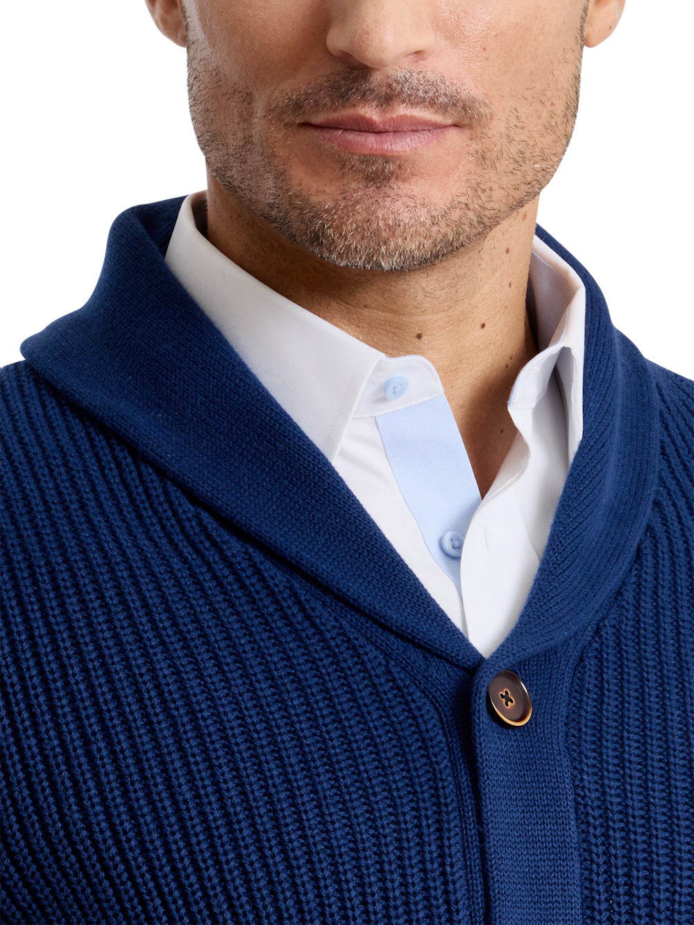 Alternate Shot of Men's navy  Knitwear  - 2