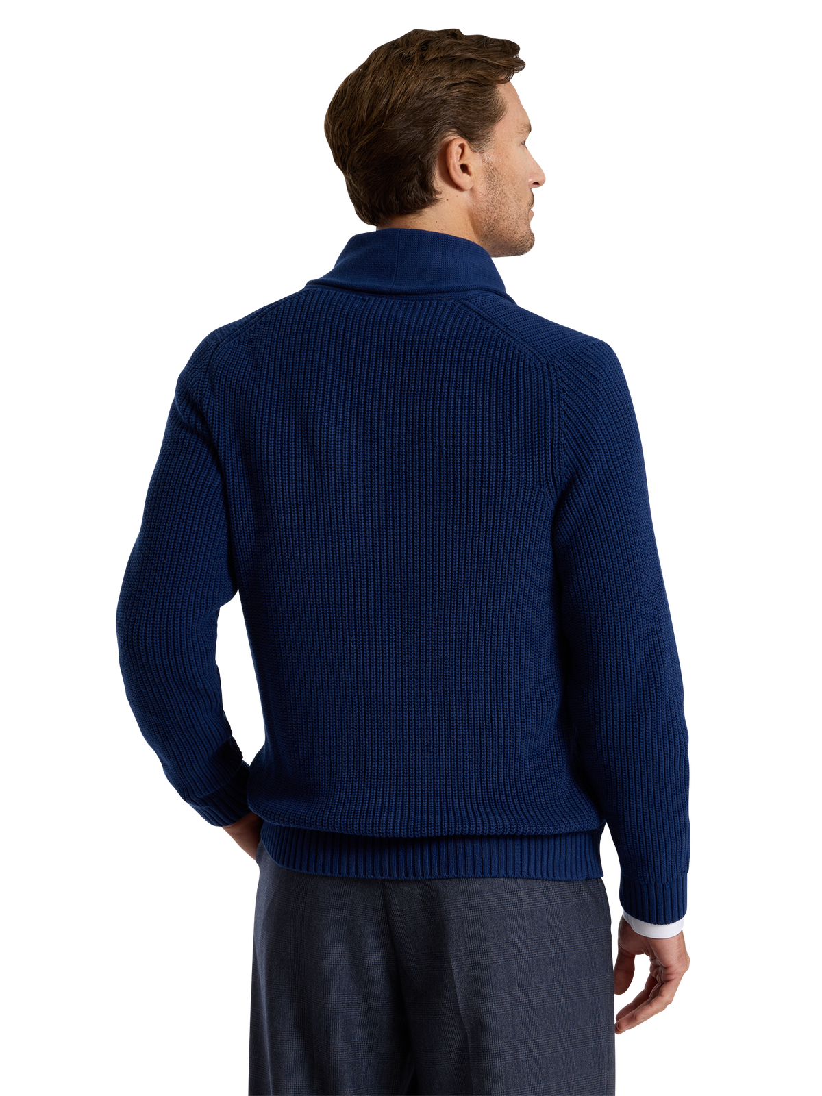 Alternate Shot of Men's navy  Knitwear  - 3
