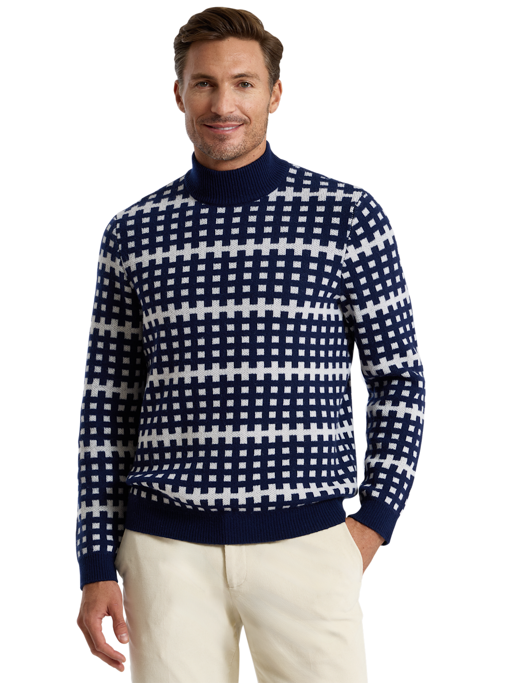 Alternate Shot of Men's navy  Knitwear 