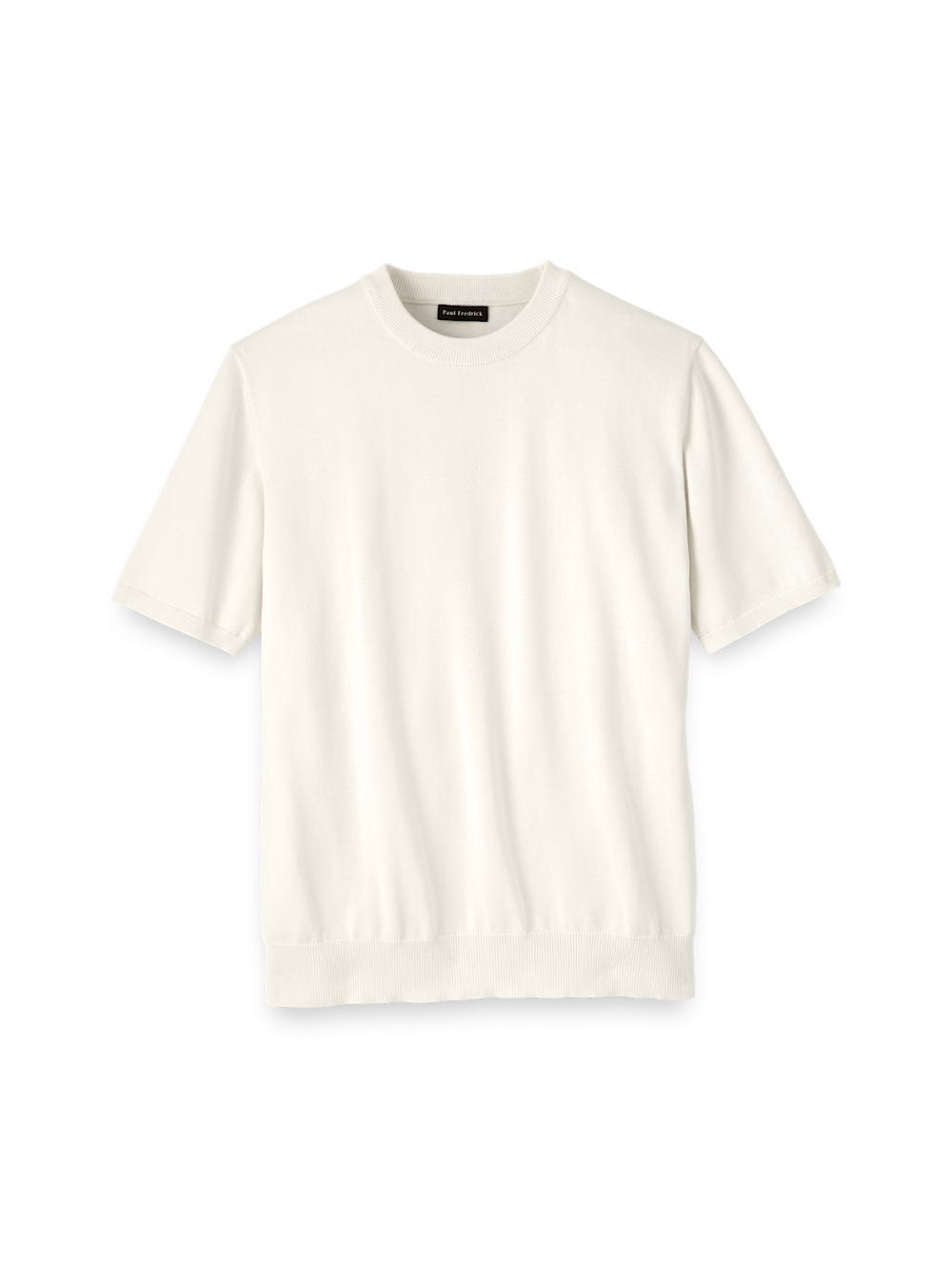 Men's Off White Solid Knitwear 