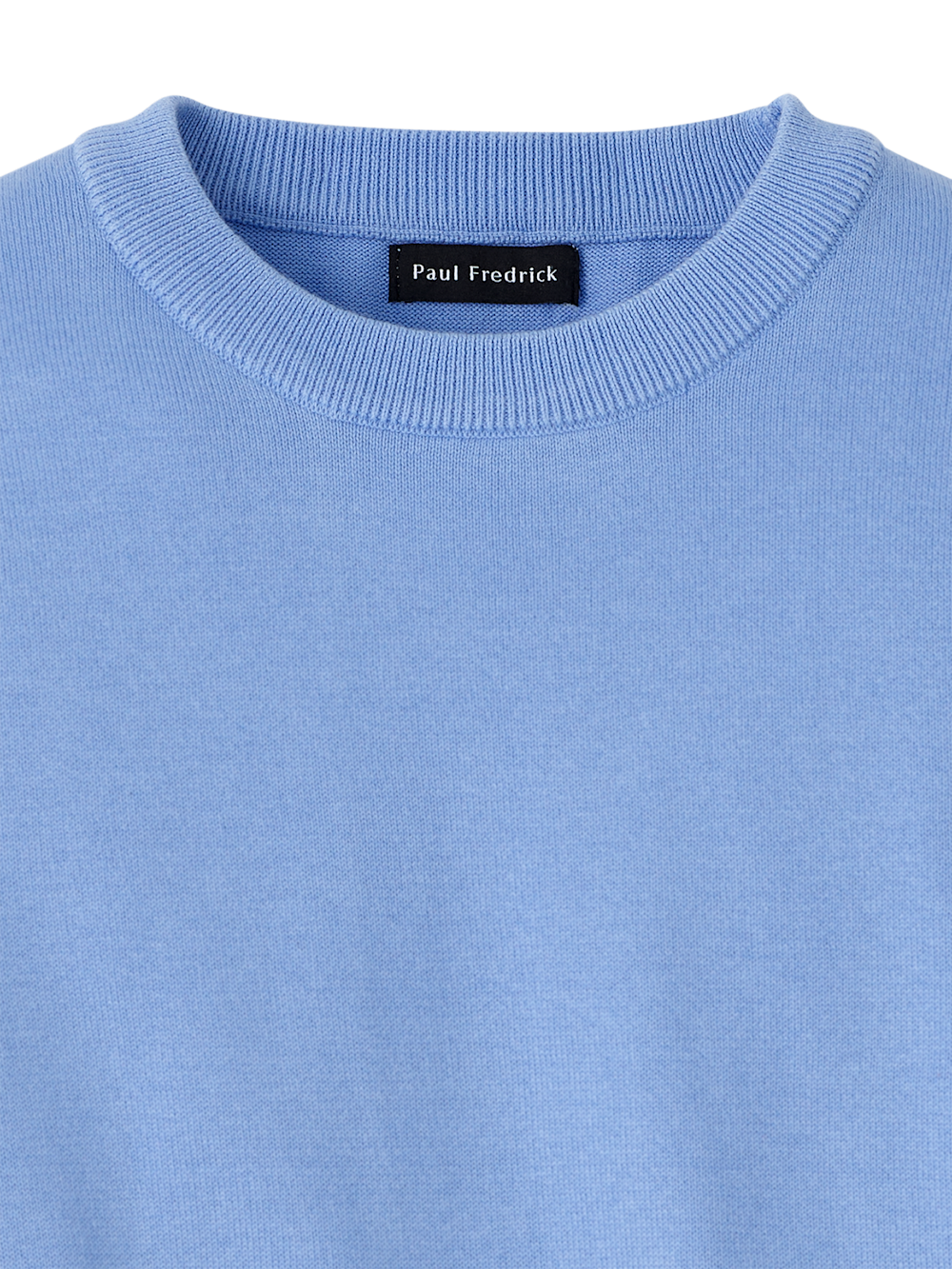 Alternate Shot of Men's Blue Solid Knitwear  - 5