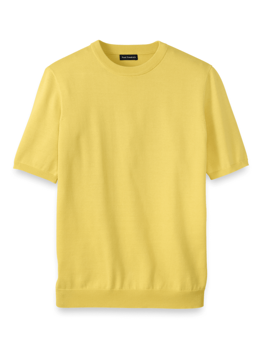Product Image of Supima Cotton Crew Neck Sweater-Light Yellow