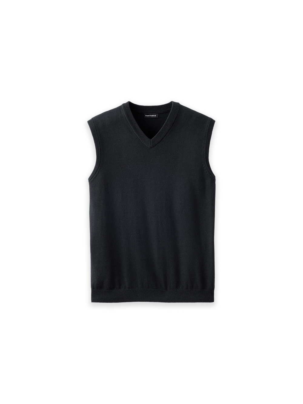 Men's Black Solid Knitwear 