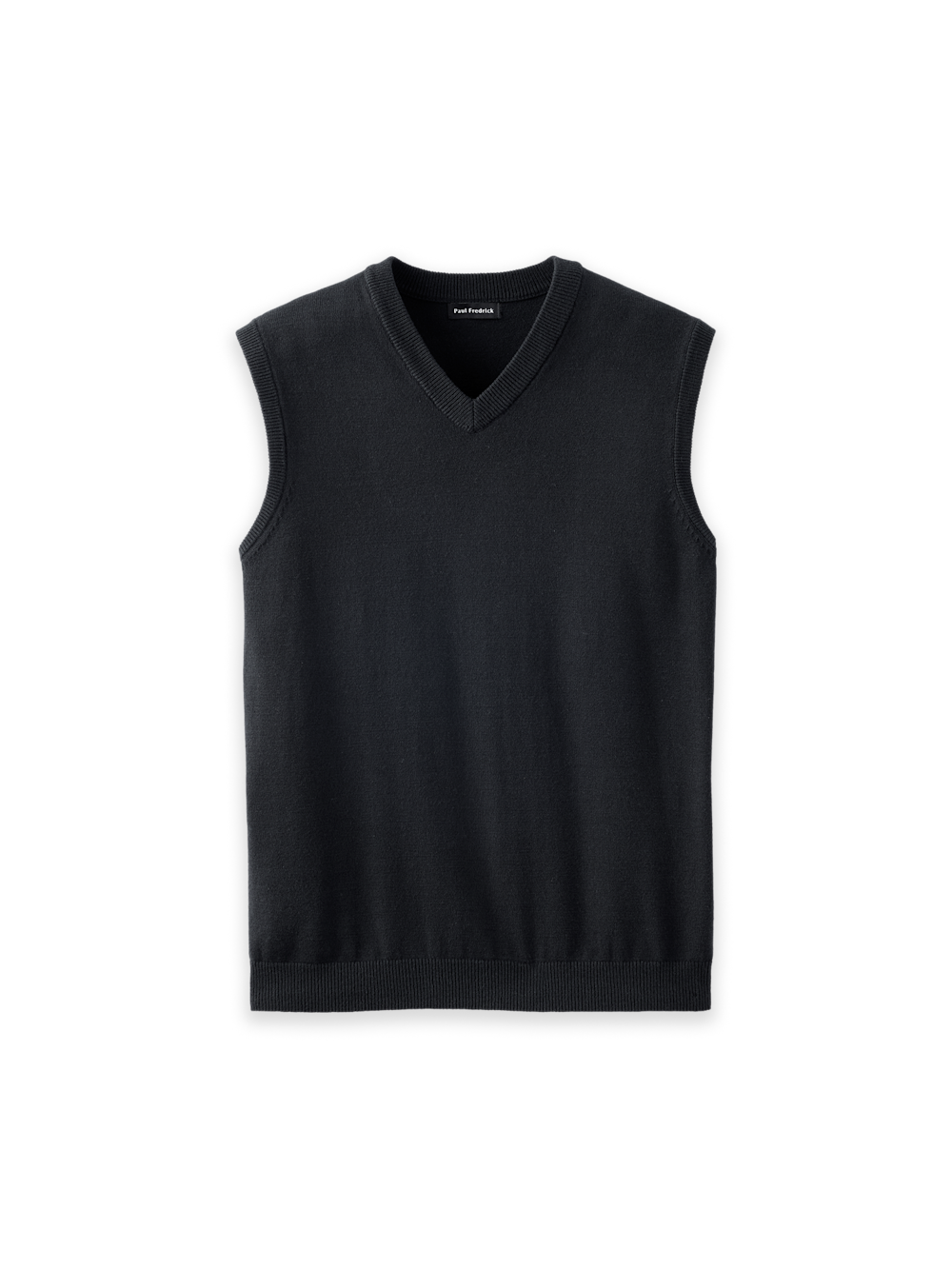 Men's Black Solid Knitwear 