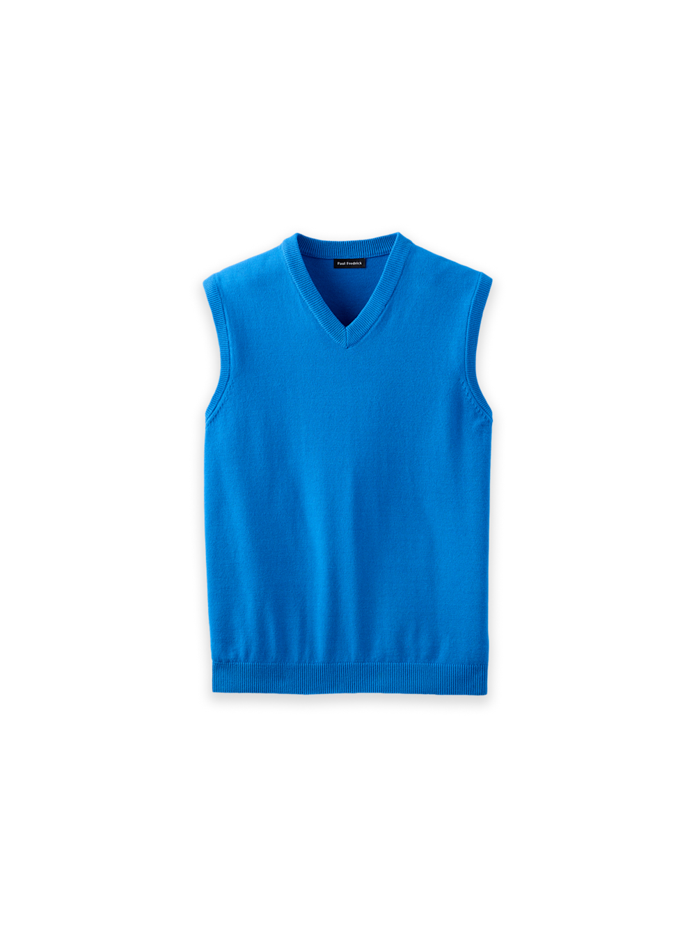 Men's Cobalt Solid Knitwear 