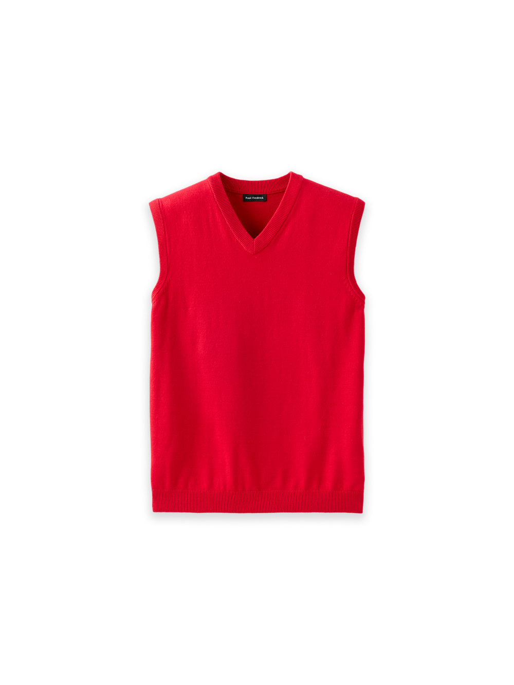 Men's Red Solid Knitwear 