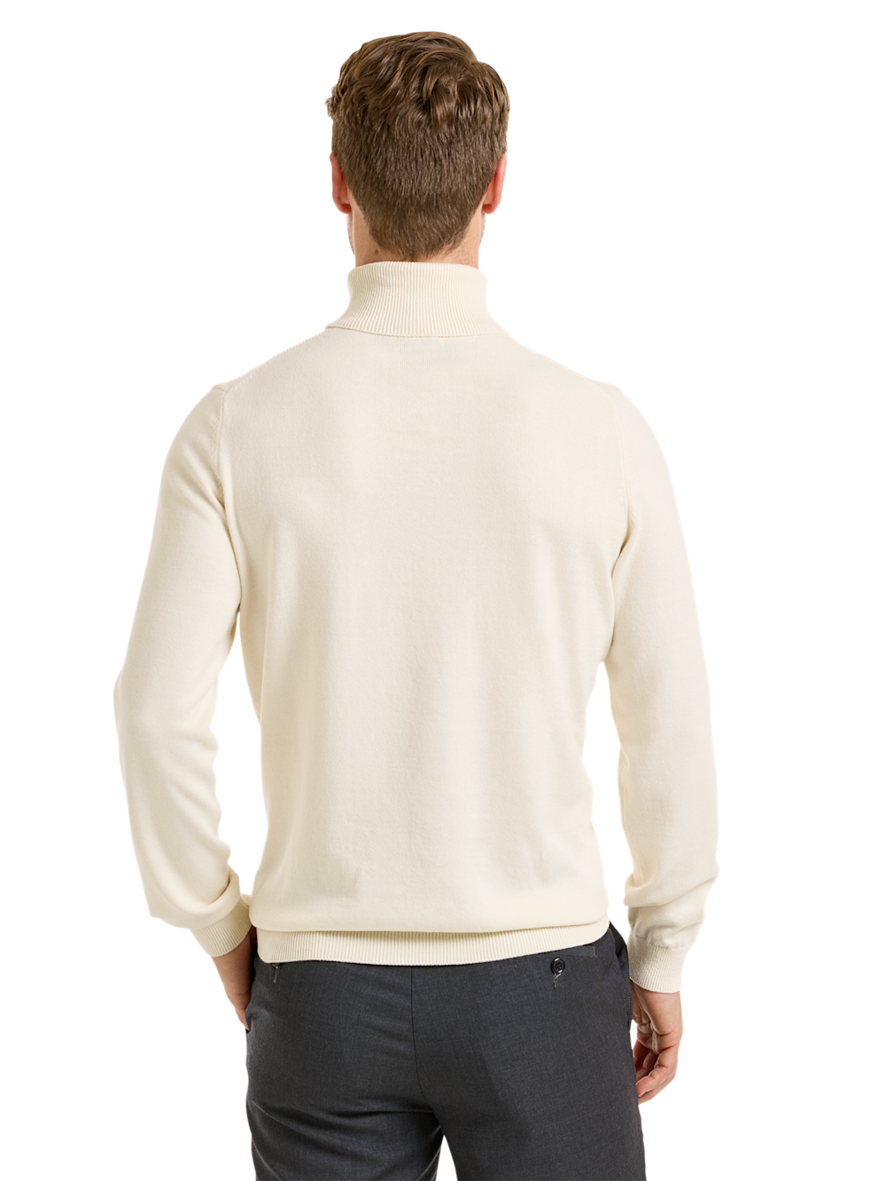 Alternate Image of Cotton Blend Turtleneck Sweater-3