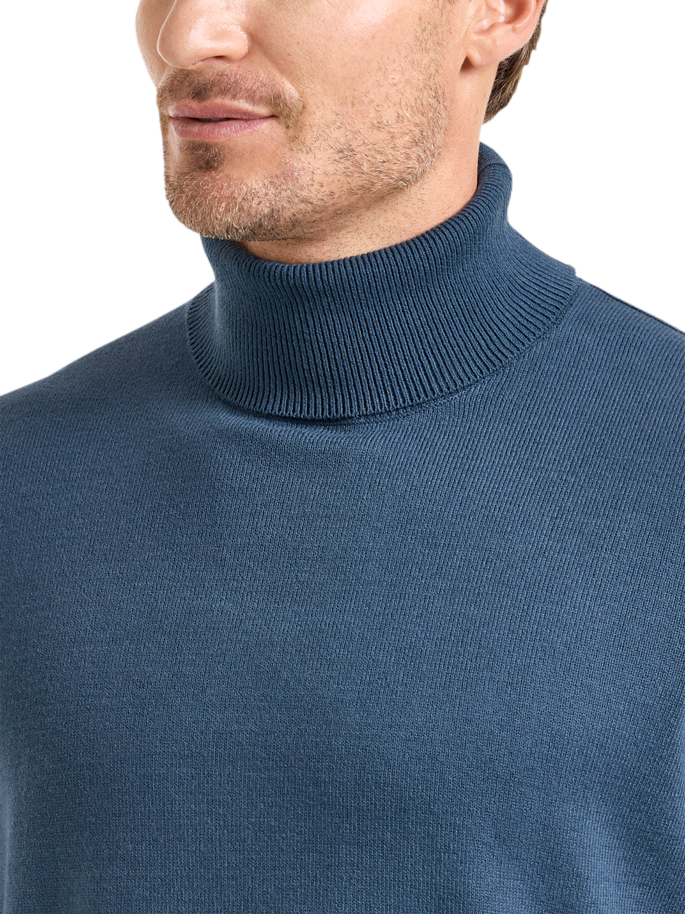 Alternate Image of Cotton Blend Turtleneck Sweater-2