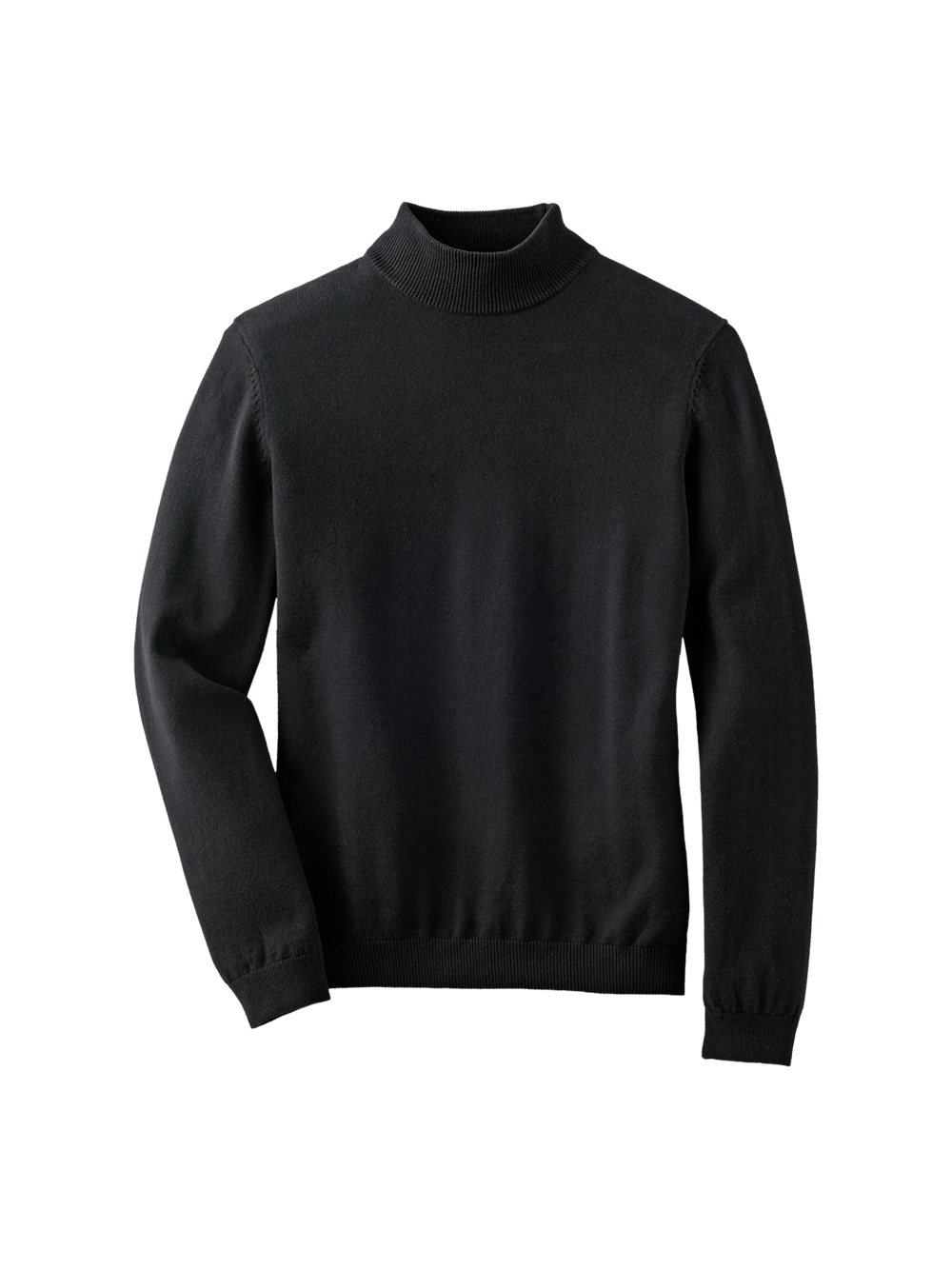 Men's Black Solid Knitwear 