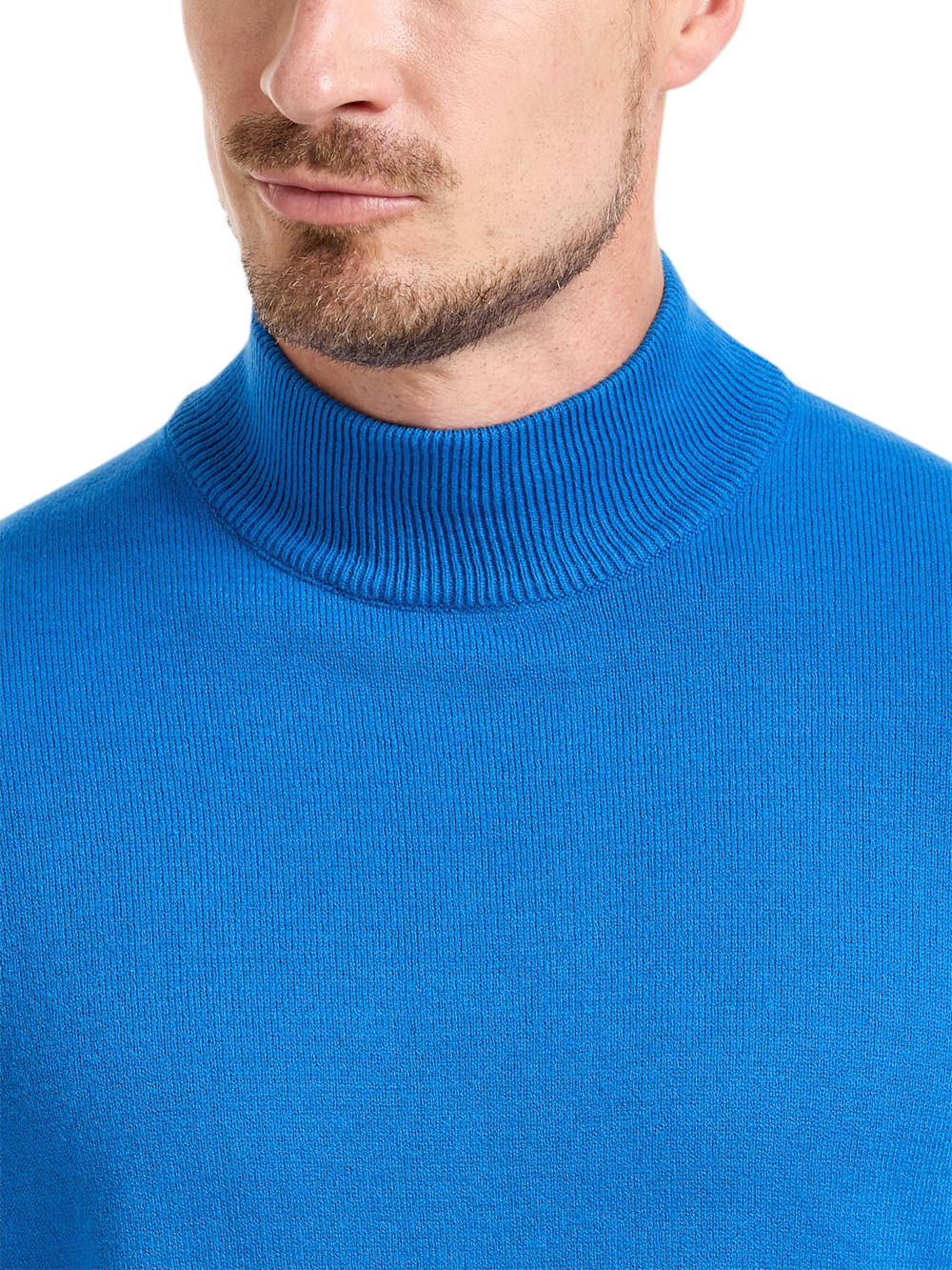 Alternate Shot of Men's Cobalt Solid Knitwear  - 2