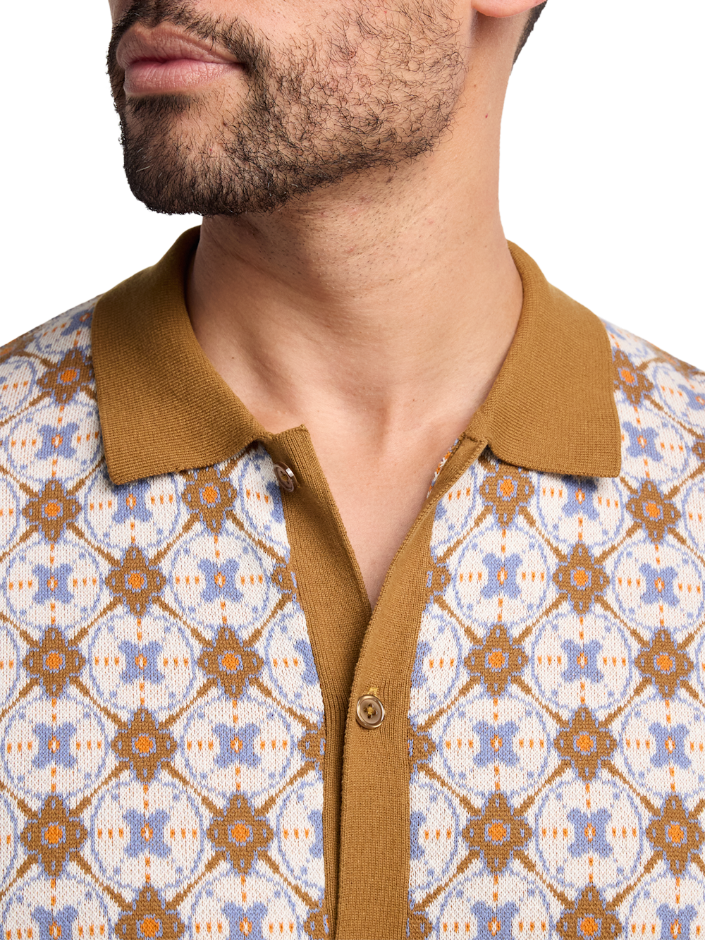 Alternate Image of Cotton Button Front Polo-2