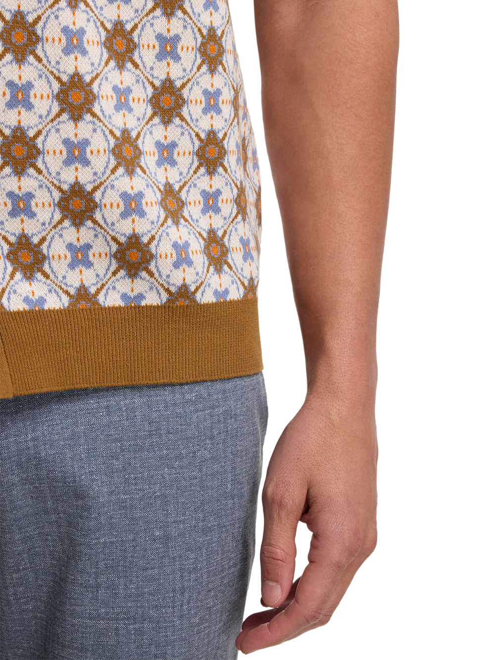 Alternate Image of Cotton Button Front Polo-3