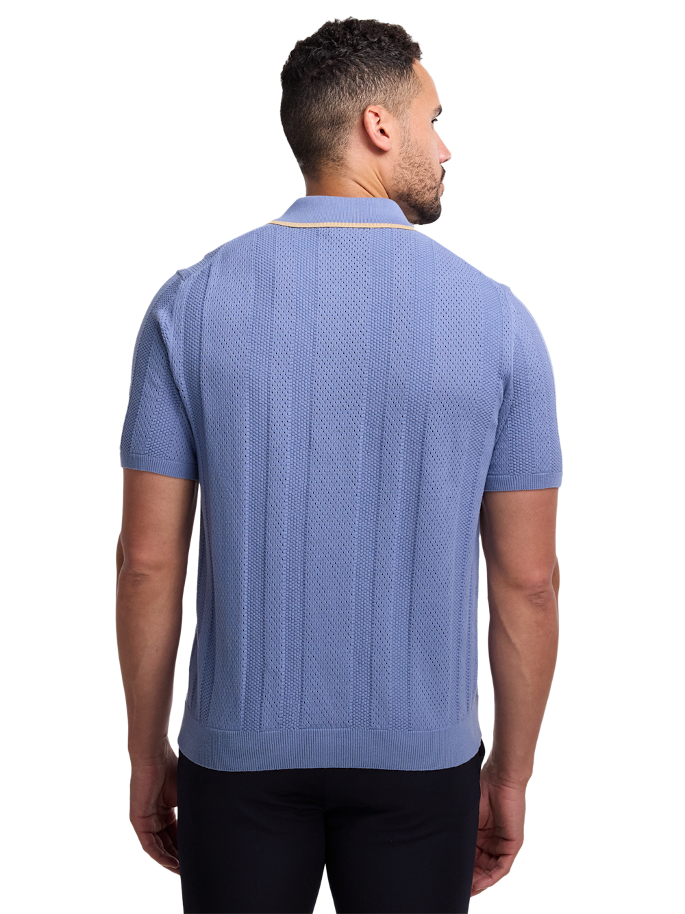 Alternate Image of Cotton Crochet V-neck Polo-4