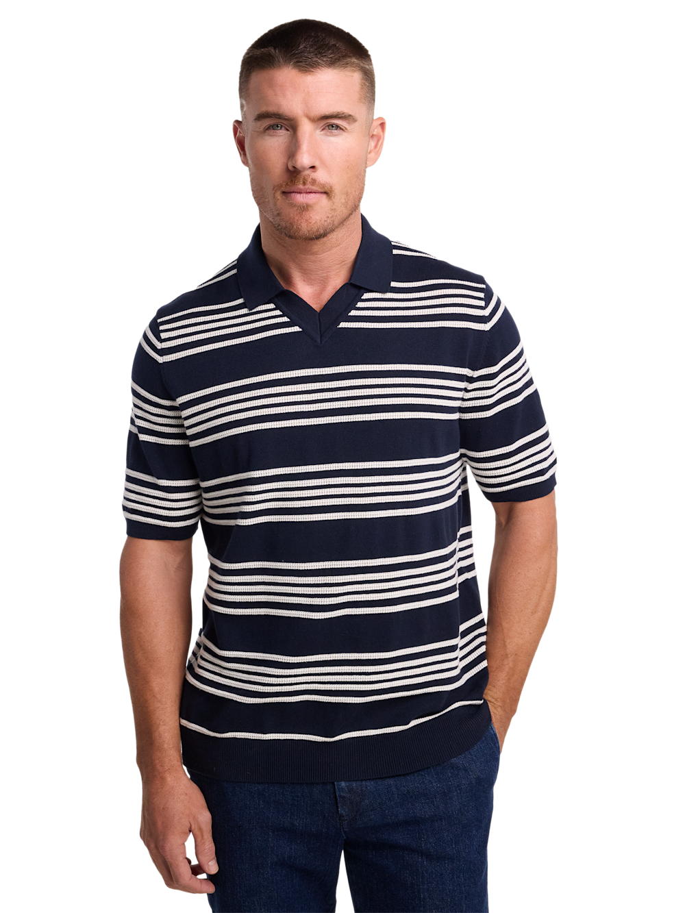 Alternate Image of Cotton V-neck Polo-1