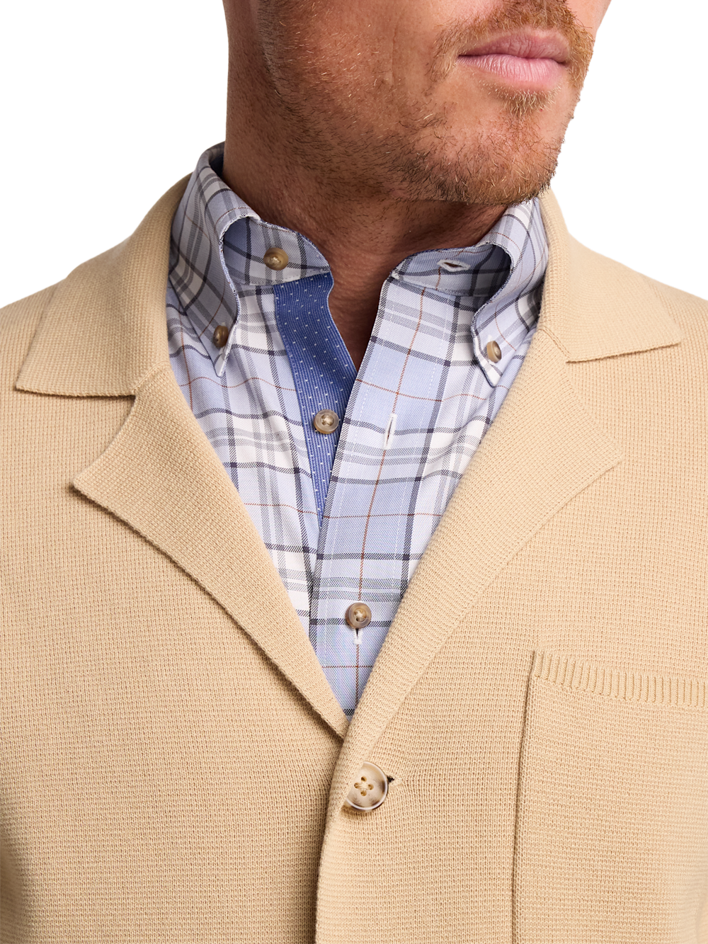 Alternate Image of Cotton Notch Lapel Cardigan Sweater-2
