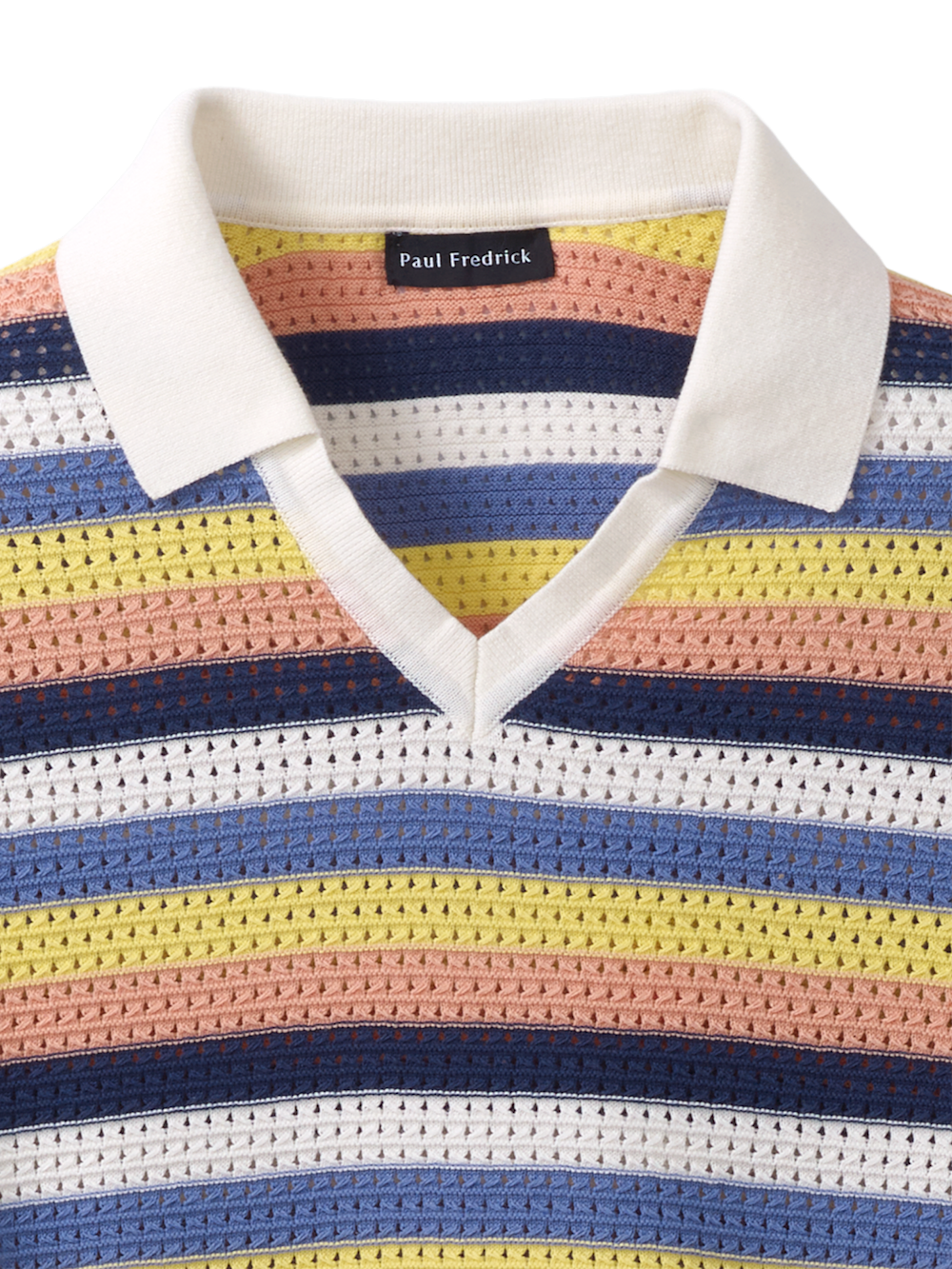 Alternate Image of Cotton Crochet V-neck Polo-5