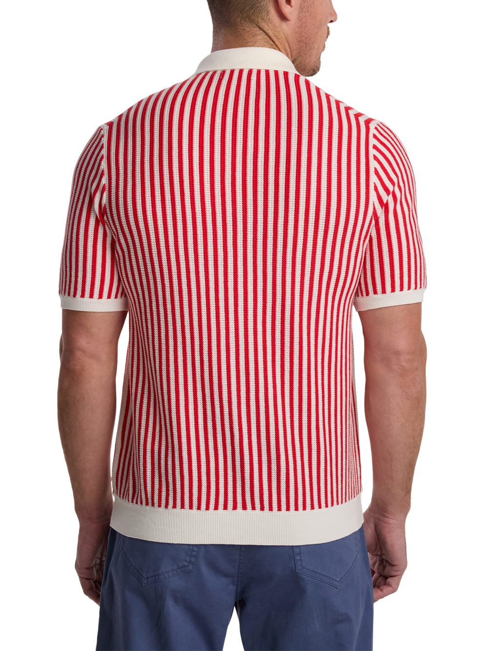 Alternate Image of Cotton Crochet Button Front Polo-4