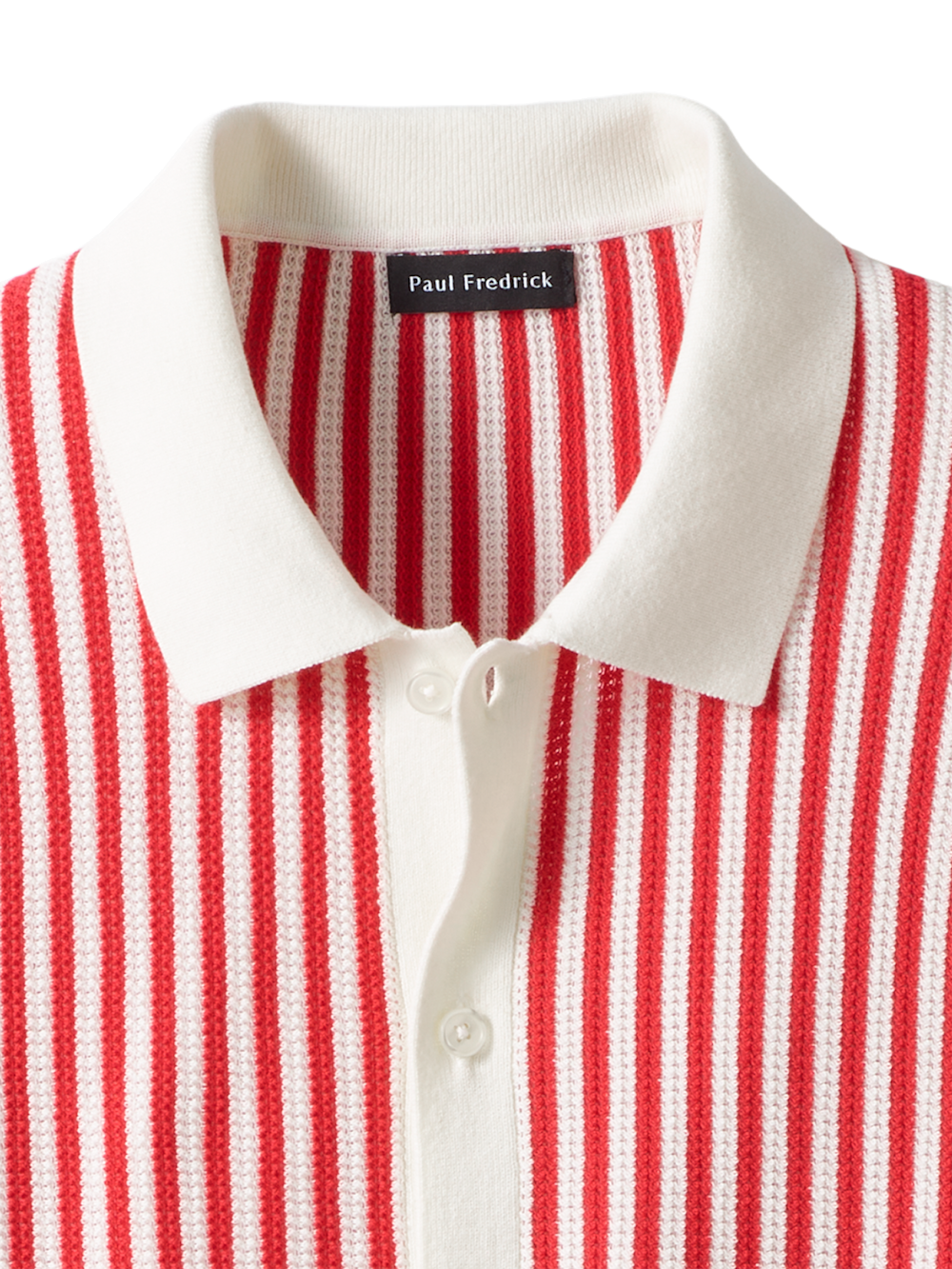 Alternate Image of Cotton Crochet Button Front Polo-5