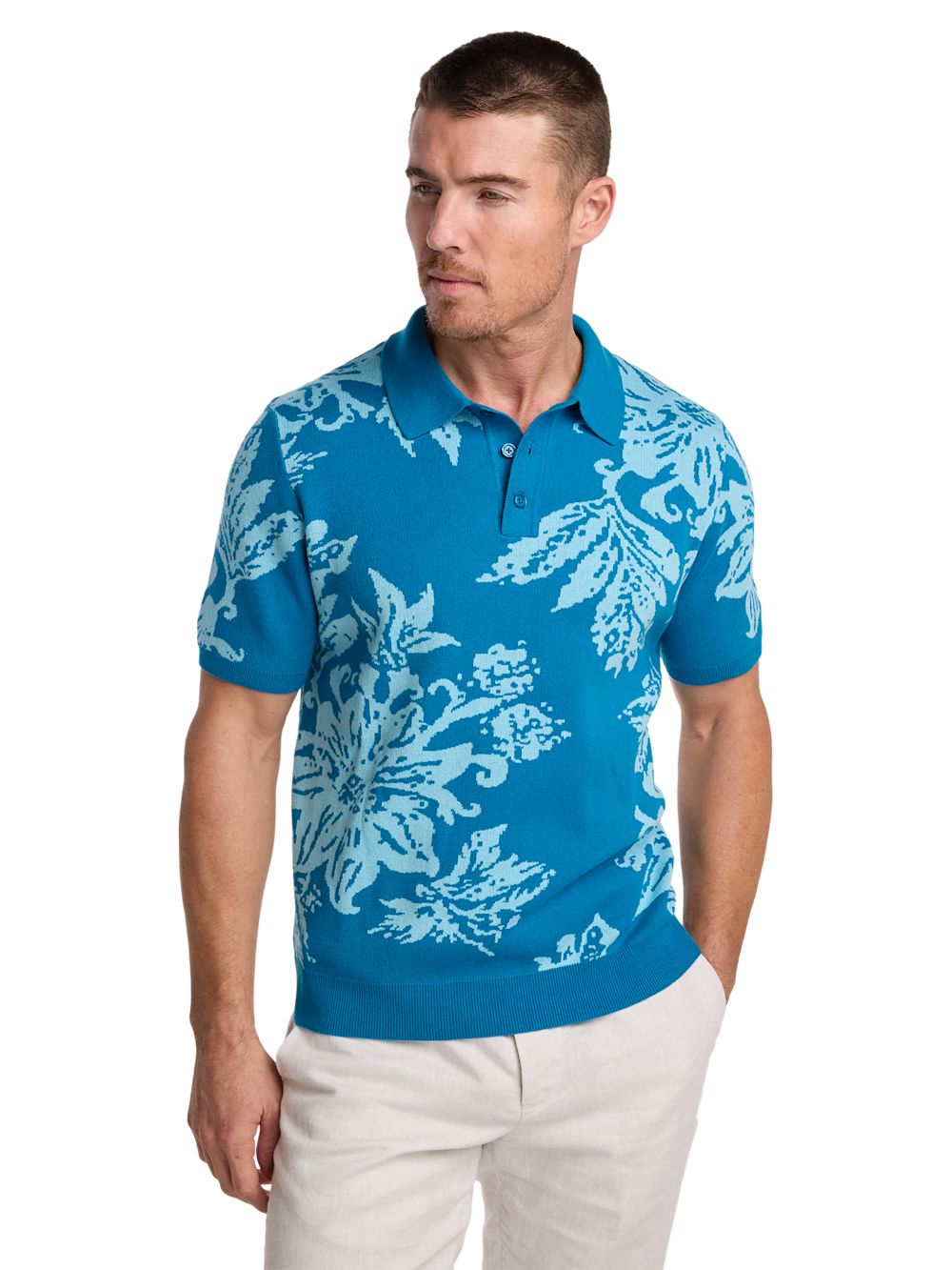 Alternate Image of Cotton Three Button Polo-1