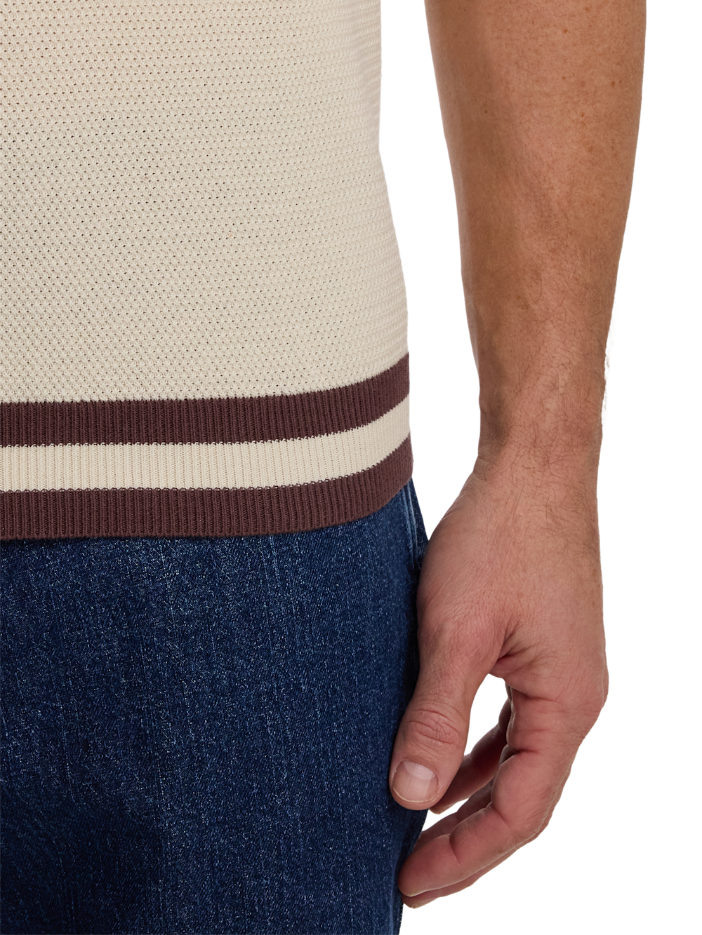 Alternate Image of Cotton Three Button Polo-3