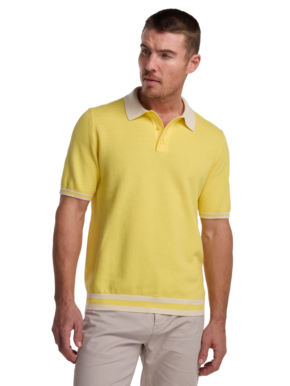 Alternate Image of Cotton Three Button Polo-1