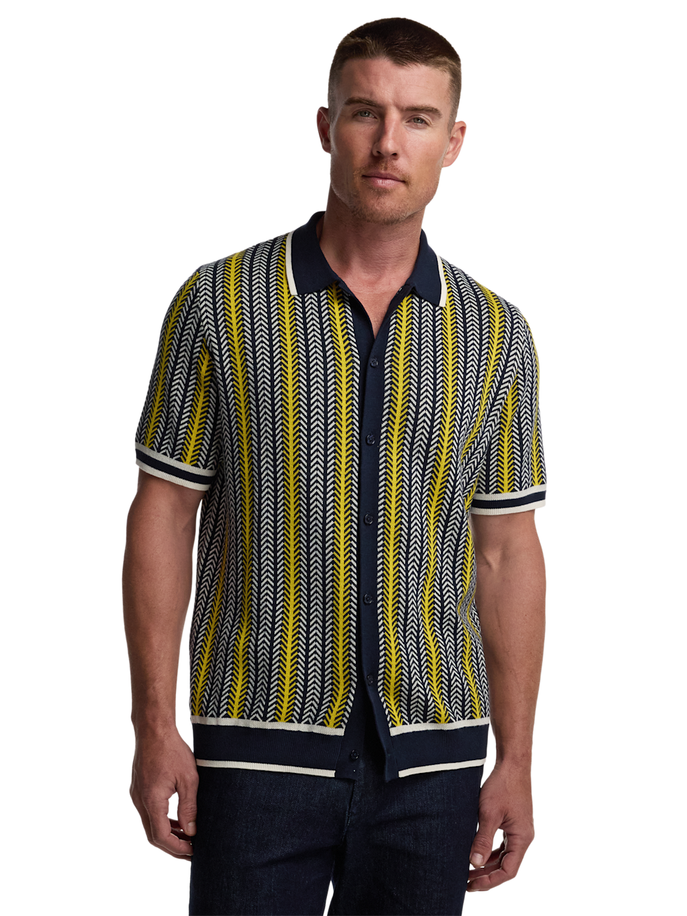 Alternate Image of Cotton Button Front Polo-1