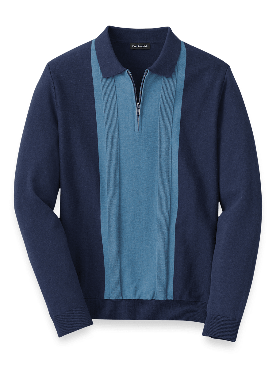 Palace Domino Jacquard 1/4 Zip Polo Crew Grey Men's - FW22 - US