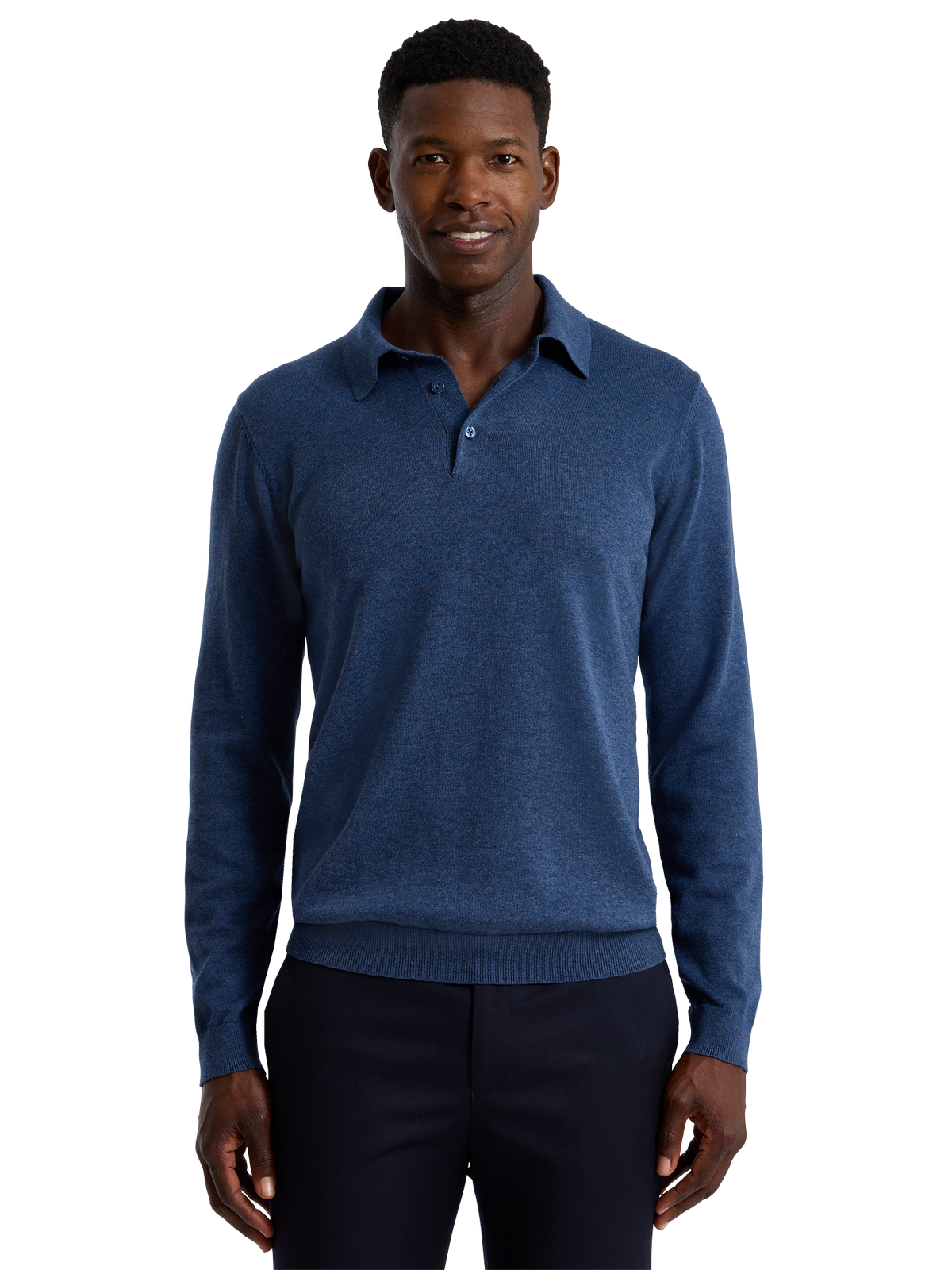 Alternate Shot of Men's Navy  Knitwear 