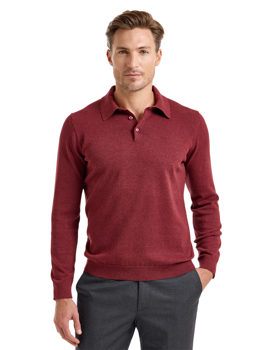Alternate Image of Supima Cotton Three Button Polo-1