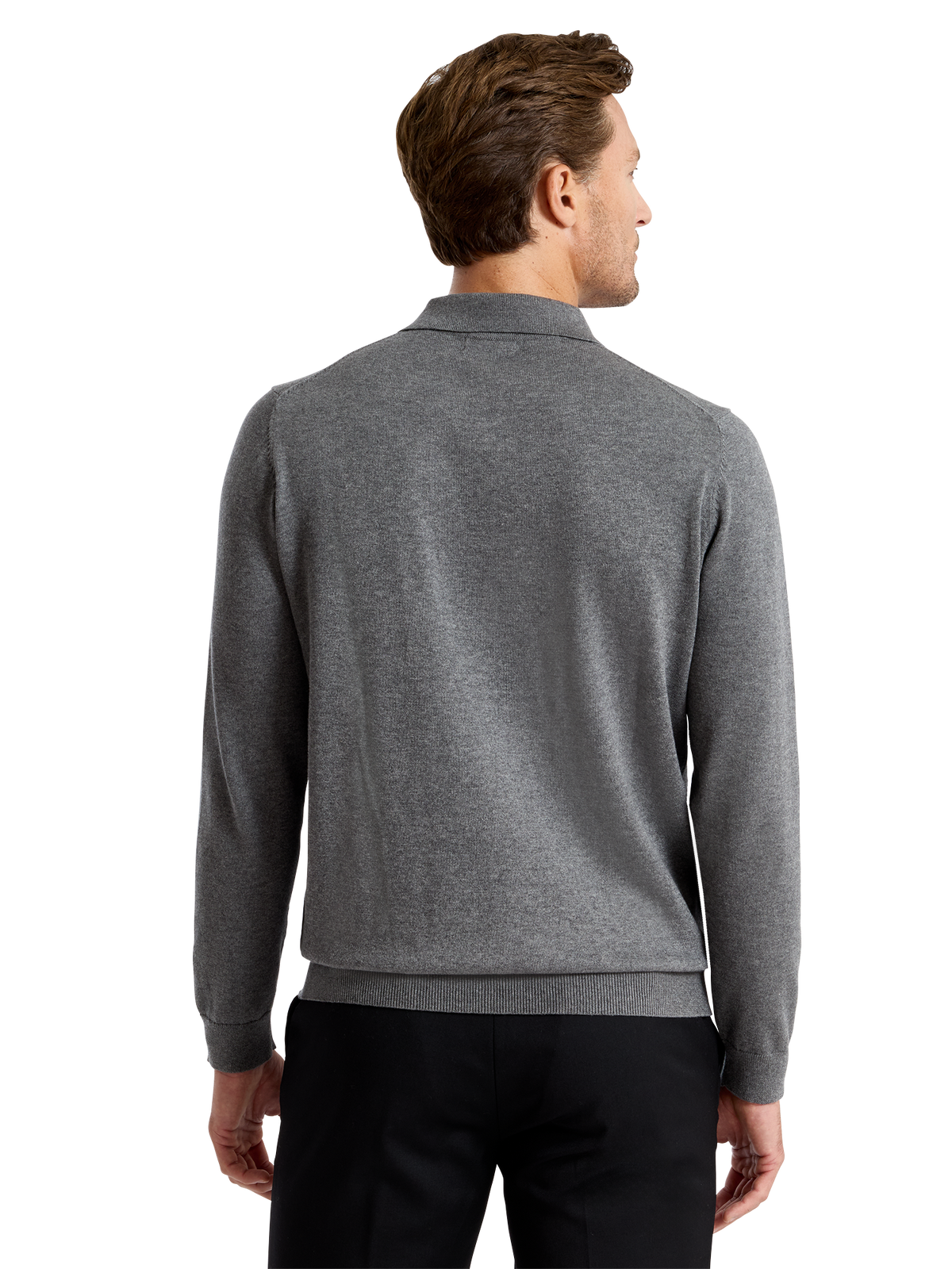 Alternate Shot of Men's medium grey  Knitwear  - 3