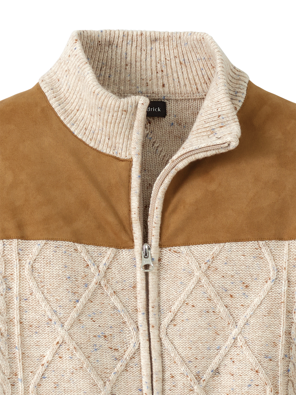 Alternate Image of Donegal Full Zip Mock Neck Sweater-5
