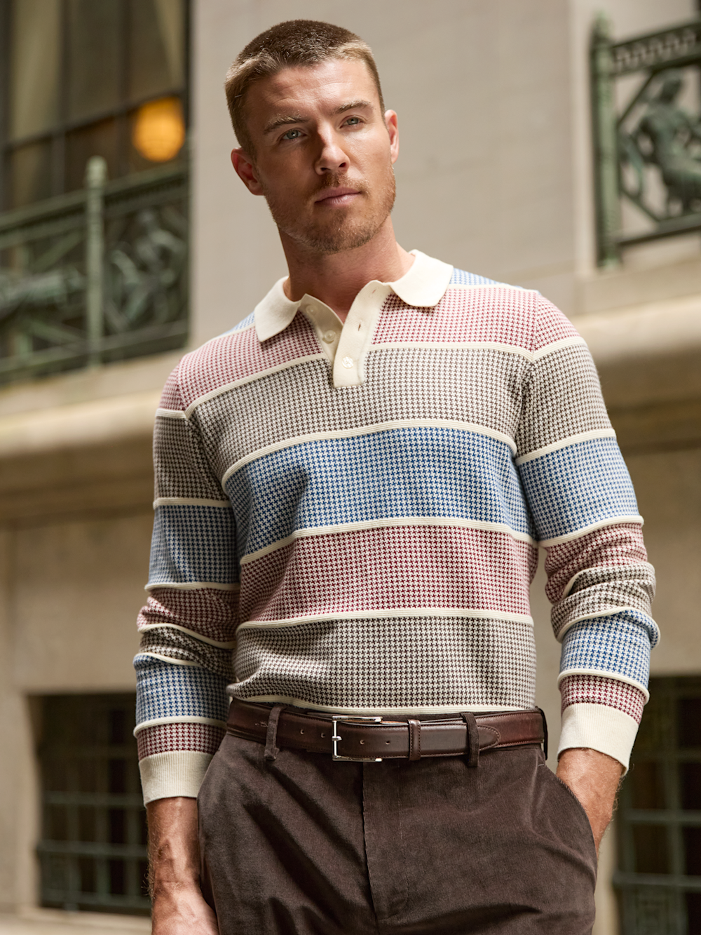 Alternate Image of Cotton Three Button Polo-6