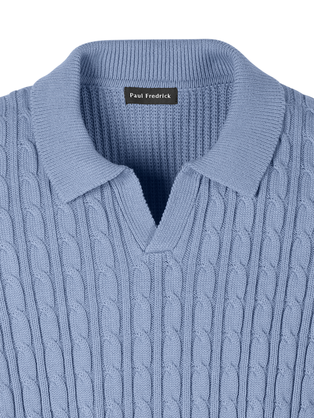 Alternate Image of Cotton Cable V-neck Polo-5