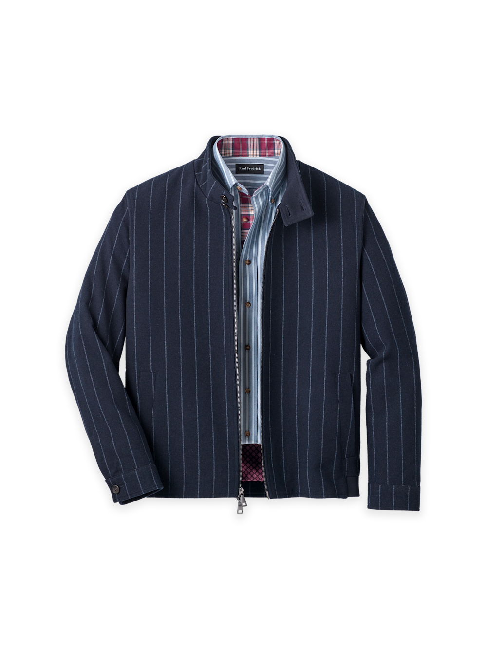 Men's Navy Stripe Outerwear 