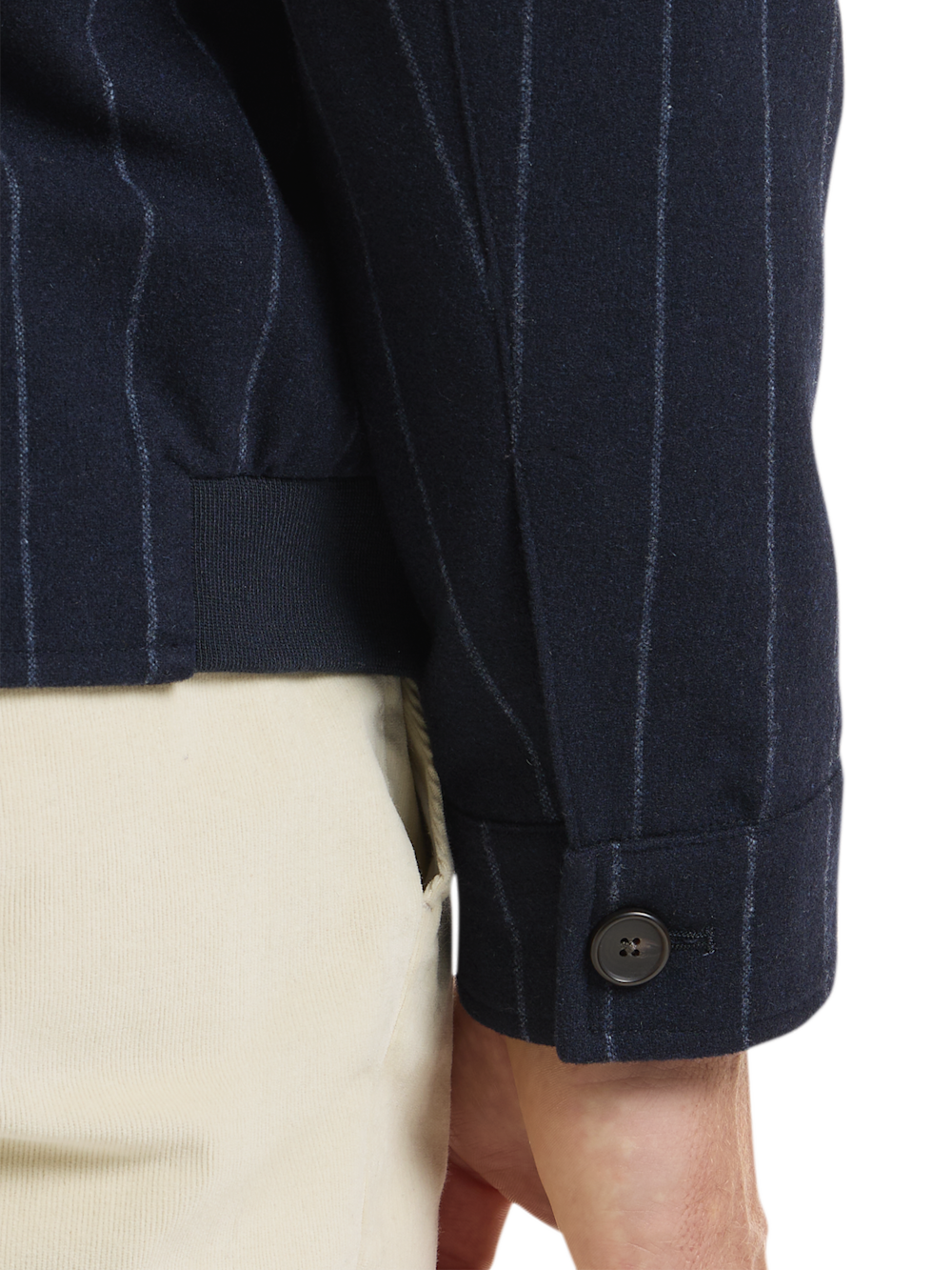 Alternate Image of Wool Blend Stripe Bomber Jacket-3