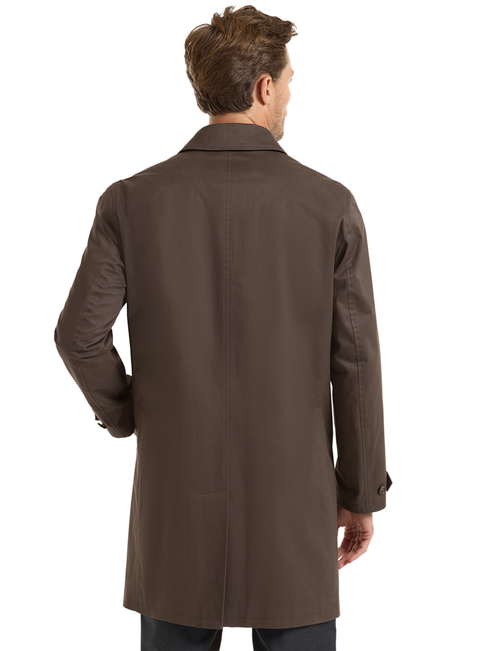Alternate Shot of Men's Brown Solid Outerwear  - 6