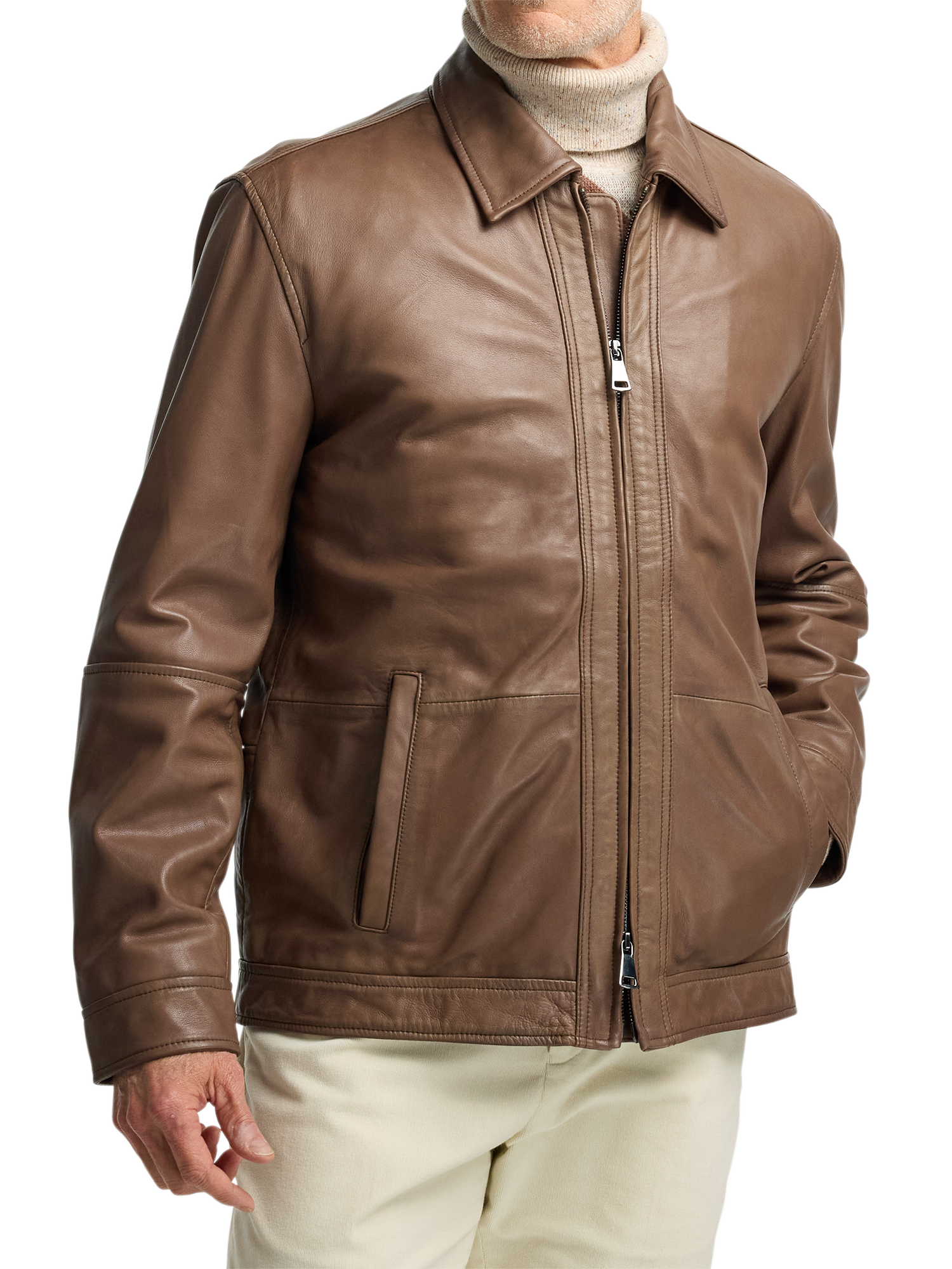 mens leather dress jackets Leather Bomber Jacket