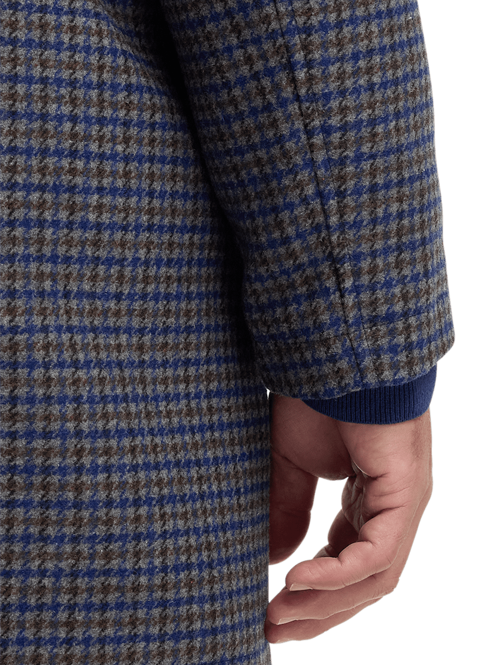 Alternate Image of Wool Blend Check Carcoat-3