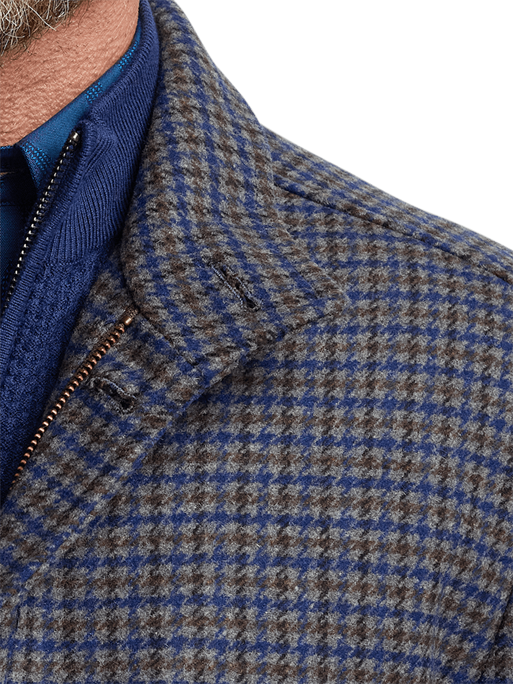 Alternate Image of Wool Blend Check Carcoat-5