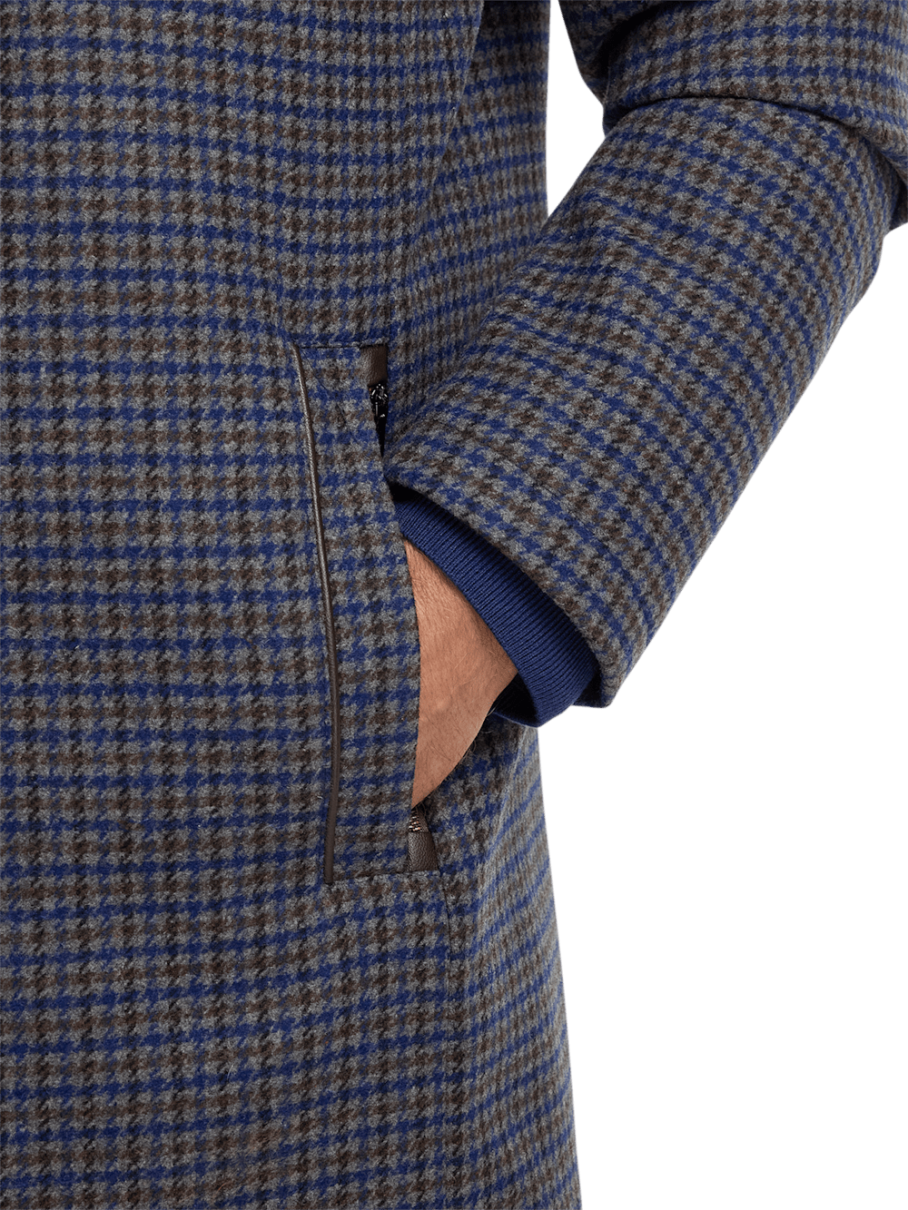Alternate Image of Wool Blend Check Carcoat-6
