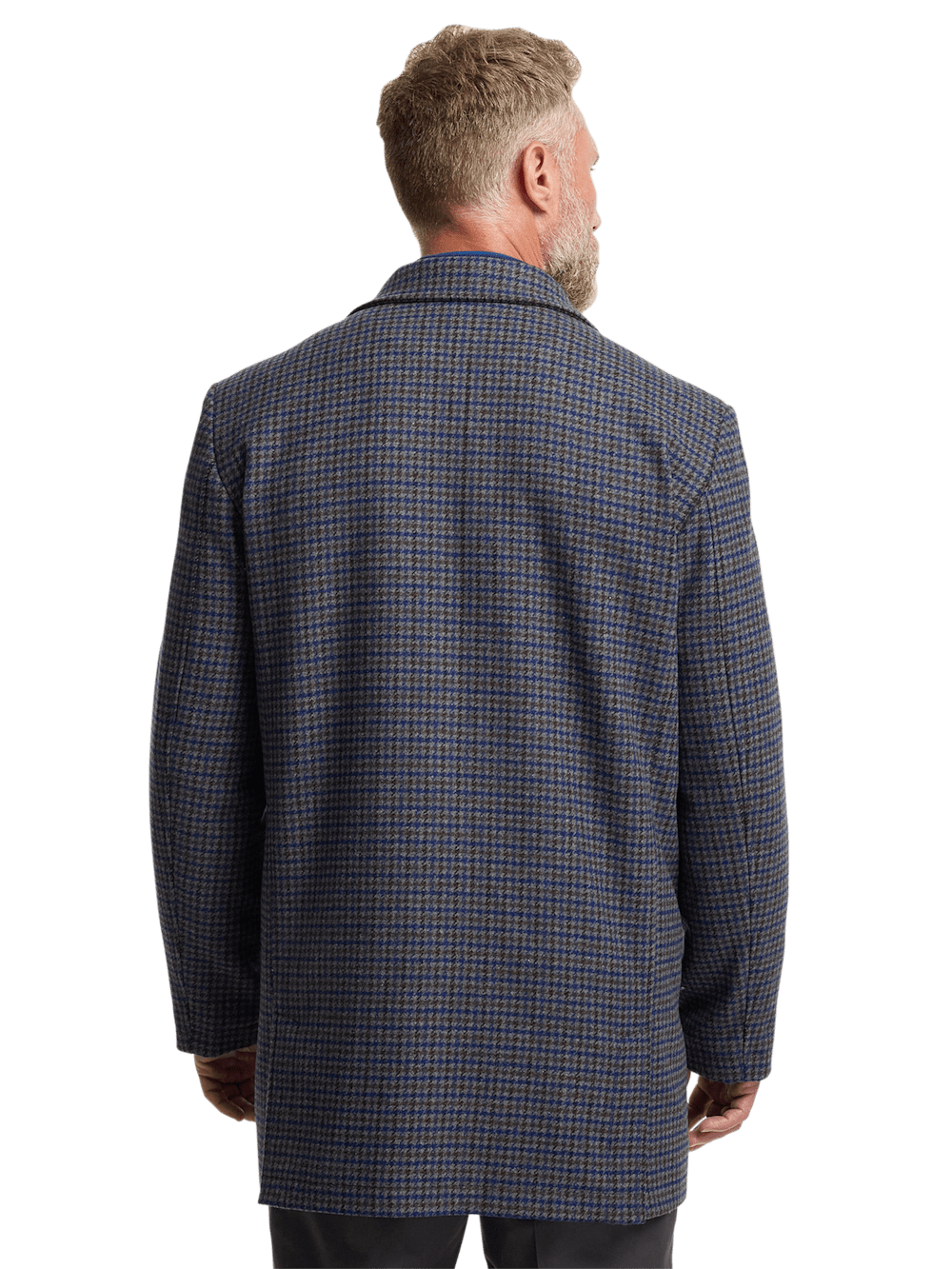 Alternate Image of Wool Blend Check Carcoat-7
